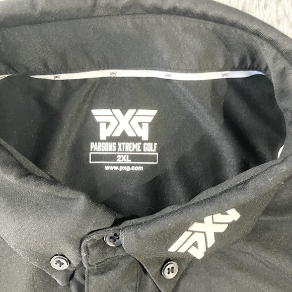 PXG Parsons Xtreme Golf Polo Shirt Mens 2XL Black Performance‎ Stretch Athletic - Picture 3 of 7